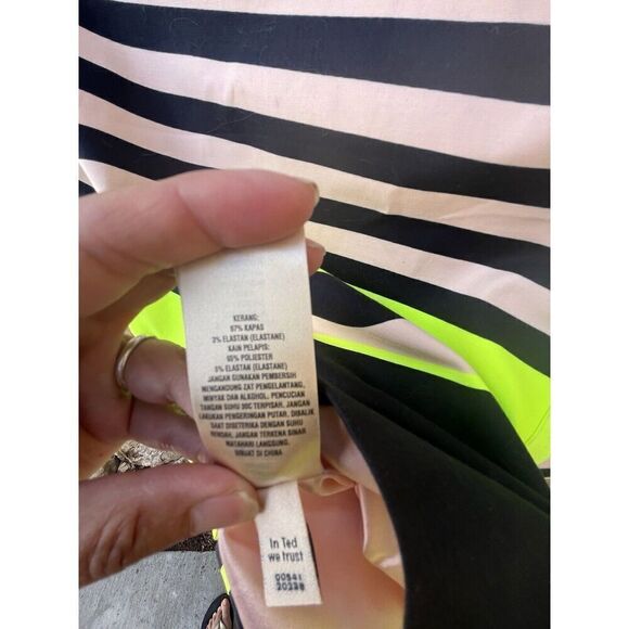 Ted Baker Candy Bar Striped Pencil Skirt Size 0 - Picture 11 of 14